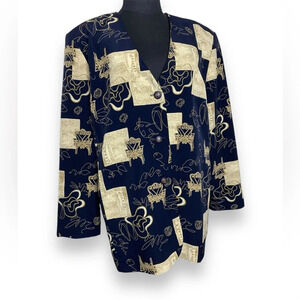 Vintage 90s Y2K Art To  Wear Womens Oversized Blazer No Size Tag